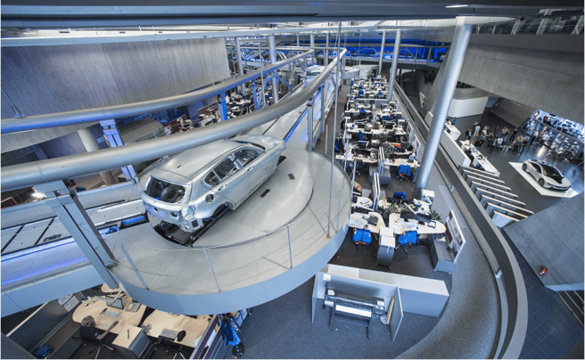 BMW’s Leipzig plant -delivery of value in full view of management (courtesy of BMW Group)